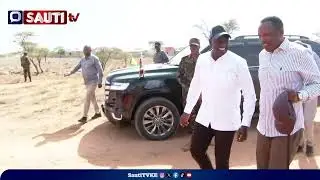 Ruto's Grand Arrival  in Samburu to launch the 5th disbursement of KSh103.9m Nyota business funds