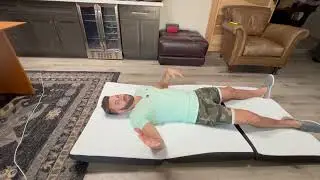 Sweetcrispy Folding Mattress, 4 inch Tri-fold Memory Foam Mattress Topper for Camping, Foldable
