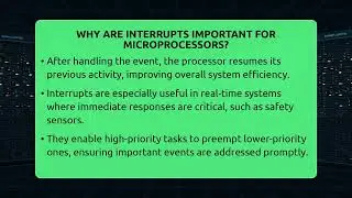 Why Are Interrupts Important For Microprocessors? - Electrical Engineering Essentials