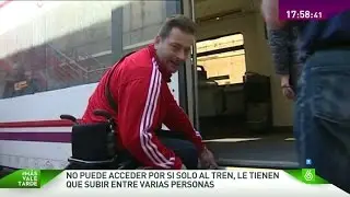 Así es la lucha diaria de Óscar contra las barreras arquitectónicas