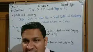 XI Grade Typography Chapter-6 Part-B MS-WORD Page no 70-78
