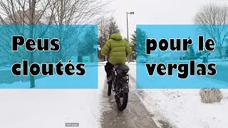 Le premier test de mes pneus cloutés dans le verglas