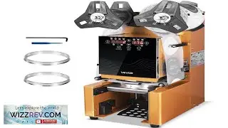 VEVOR Fully Automatic Cup Sealing Machine 500 650 Cups H Cup Sealer Machine