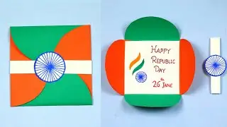 Republic Day Craft Ideas | Republic Day Card | Chart Drawing | Flag Making | By Punekar Sneha