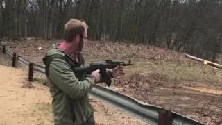 Testing out my new Slide fire stock on the AK-47