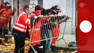 Video of violent clashes in Brussels between police and demonstrators [GRAPHIC]