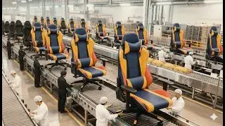 Inside the Factory: United States Giant Gaming Chair Manufacturing (Full Process)
