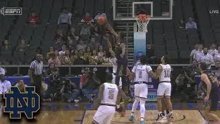 Notre Dame's Juwan Durham Blocks Shot and Stops GT Comeback