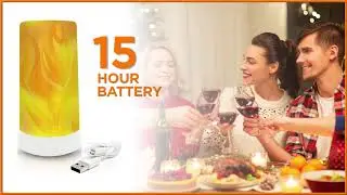 Hudson Lighting - Battery Flame Effect Light