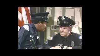 06Dec1973 Freddie Johnson Policeman Sketch with Flip Wilson, Tim Conway, Jerry Stiller & Anne Meara