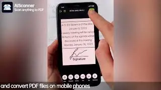 AIScaner&mdash;Unique image processing technology makes documents clearer