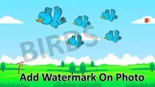 How to Add Text Watermark On Picture In PowerPoint