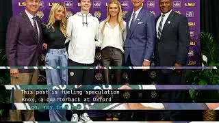Lane Kiffin's Son Has 3-Word Message After Dad's Ole Miss Departure