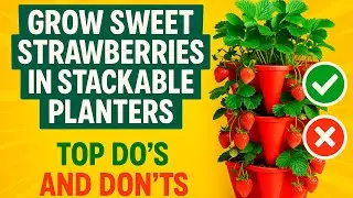 Grow Sweet Strawberries in Stackable Planters 🍓 | Top Do&rsquo;s & Don&rsquo;ts for Big Harvests!