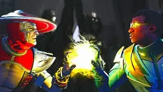 Injustice 2 - Raiden vs Black Lightning All Intros, Clash Quotes And Supermoves