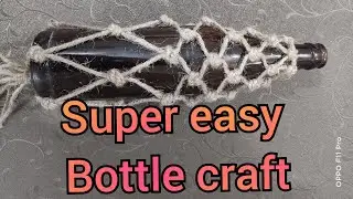 how to make bottle crafts || bottle decoration ideas|| bottle lights waste material craft diy ideas