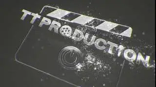 TT PRODUCTION серебренный анимированный логотип созданный в Adobe After Effects.