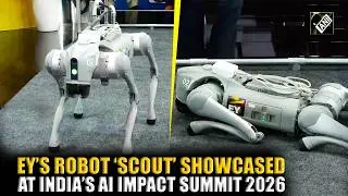 EY Booth&rsquo;s robot nicknamed &lsquo;Scout&rsquo; showcased at Ai Impact Summit 2026