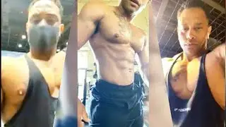 Handsome Daddy - Anthony Aries - Cardio and Flexing His Ripped Muscle