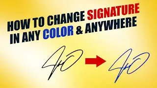 How to Change Signature Color In Photoshop | Photoshop Tutorial | #photoshop #editing #document