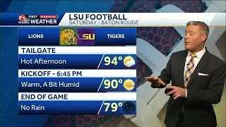 Hot weekend, little rain, tracking Gabrielle and a tropical wave in your New Orleans weather fore...