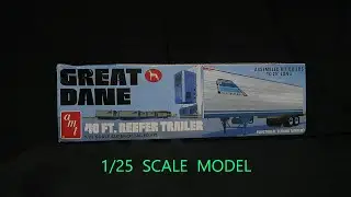 グレートデン 40FT. リーファートレーラー　amt 1/25 SCALE  MODEL 製作