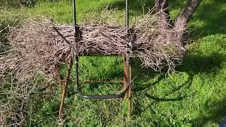 DIY Cavalletto per legare fascine - Tool for bundling kindling and branches.