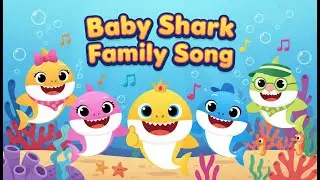 Baby Shark Family Song | Fun Kids Nursery Rhyme 🌊