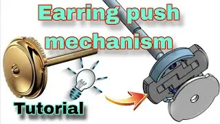 Earring push mechanism tutorial,Earring spring push tutorial