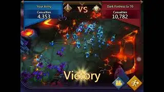 LORDS MOBILE - Attack Dark Fortress Level 70