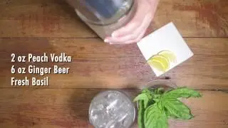 Summer Cocktails Series: Peach Basil Moscow Mule
