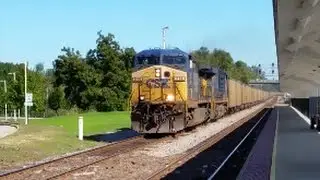 [CSXR]214 AC44CW-944 GE ES44AH Leads T345-16 Loaded Coal Train Pulling Hard In Fay NC & Nice K5LA SB