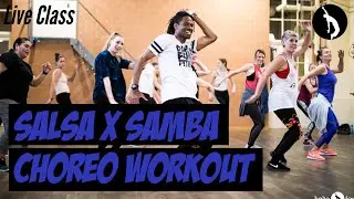 60  MIN LIVE CLASS Salsa X Samba Choreo Workout