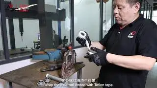 Installation video of malleable iron fitting