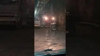 TUNNEL JAM ⚠️🚫 #construction #tunnel #danger #machine