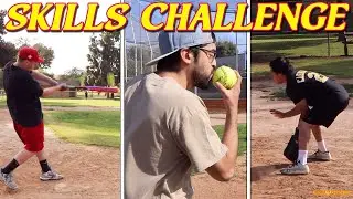 SOFTBALL CREW SKILLS CHALLENGE! | Kleschka Vlogs