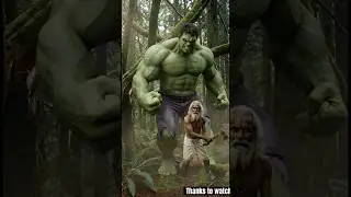 Poor Woodcutter Met Hulk 😱 | Real Power Revealed 💪🌳 #Hulk#ShortFilm#YouTubeShorts#AIVideo