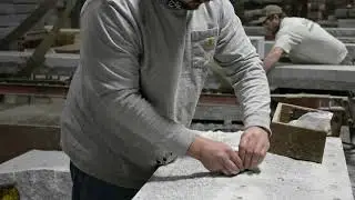 Swenson Granite Works:  Feather & Wedges Technique to Split a Post