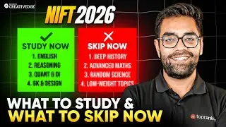 NIFT 2026 Last-Month Strategy | What to Study & What to Skip Now before NIFT Exam