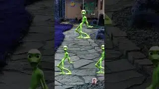 Aame tu Cosita green 💚 dance Alien #shorts #dametucosita #danceclips