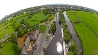 MILFORD, BAGENELSTOWN & THE BARROW FROM ABOVE IN THE SUMMER