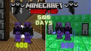 We Survived 500 Days in HARDCORE Minecraft || Making more biggest Farms .Multplayer #5