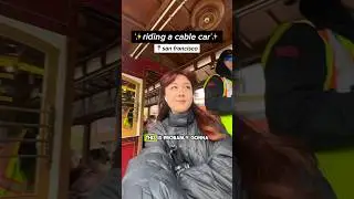 Riding my first cable car in San Francisco! #dailyvlog #solotravel