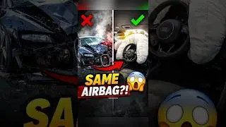 Bugatti ka Sabse Bada Sach 😱 SAME Airbag as Audi?! #shorts #bugatti #audi