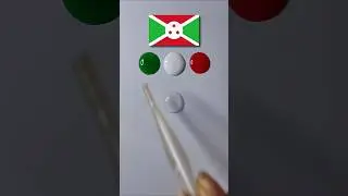 🇧🇮Burundi 🇧🇮Flag Color Mixing #satisfying #shorts #art #waterdrop