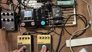 【Marshall Overdrive Pedal】 JCM900 vs JVM（With BOSS SD-1W, DS-1W, Surh Riot） - Which Do You Prefer?