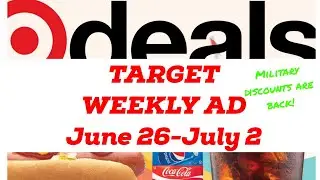 Targets Weekly Ad has some things you need to buy. Target Ad  June 26 - July 2