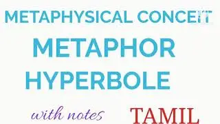 METAPHYSICAL CONCEIT, METAPHOR, HYPERBOLE  tamil