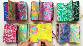 Drawing pattern with Posca / Floral Illustration / Art Journal Ideas