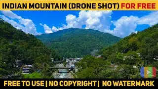 INDIA MOUNTAIN DRONE SHOT #01 FREE STOCK FOOTAGE - Free commercial use | No Copyright | No watermark